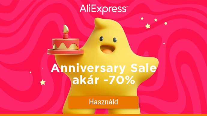 AliExpress - Anniversary Sale akár 70%