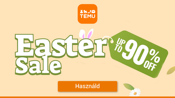 TEMU - Easter Sale akár -90%